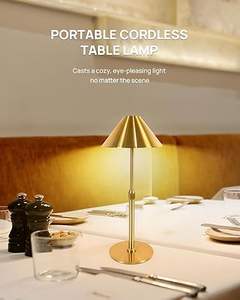 Lampe <span class=keywords><strong>de</strong></span> table LED moderne <span class=keywords><strong>de</strong></span> luxe SIMIG avec charge USB, lumière <span class=keywords><strong>de</strong></span> chevet en forme <span class=keywords><strong>de</strong></span> coquille, lumière nocturne pour restaurant, sans fil, rechargeable par batterie - Product Image 3
