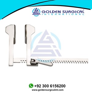 Écarteur de côtes de Finochietto cardiaque OEM pour enfant, lame fixe 36mm x 45mm, largeur totale 170mm Équipement de chirurgie thoracique - Product Image 4