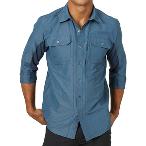 Chemise de pêche à manches longues pour homme, respirante, élégante, personnalisée, protection UV, grande taille, séchage rapide - Product Image 1