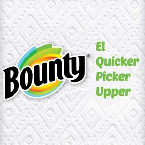 Toallas de Papel Blancas Bounty, Paquete de 12 Rollos Dobles - Product Image 1