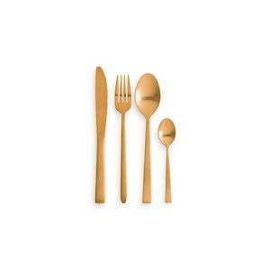 Elegante juego de cubiertos de metal para comedor, elaborado con precisión, ofrece un acabado pulido que mejora el ambiente gastronómico del hogar. - Product Image 3