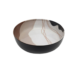 Modern Design Kitchen & Table Top Iron Round Shape <b>Bowl</b> <b>Silver</b> Inner Printed Color Serving <b>Bowl</b> and Decorative <b>Bowls</b> Handmade - Product Image 3