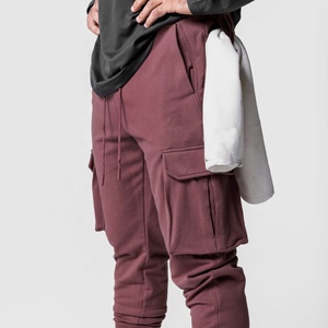 OEM Custom Cotton Sports Men's Jogger Sweat suit <b>Gym</b> Plain Winter <b>Pink</b> Jogging Hoodies Tracksuits Apparel <b>Set</b> - Product Image 5