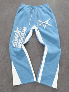 Unisex Custom Made High Quality Wide <b>Leg</b> Jogger Pants Casual Style Straight Screen Printing Embroidery Designs Wholesale Price - Product Image 3