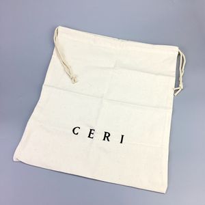 Bolso de algodón de lujo personalizado con cordón, estampado de letras, regalo promocional de color natural, sostenible, elegante, cuidadosamente elaborado, personalizado - Product Image 5