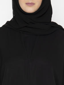 Mejor Venta de diseñador personalizado negro mujeres Naqab manga larga Burqa estilo étnico Hijab vestidos islámicos tradicionales Dubai Abaya - Product Image 4