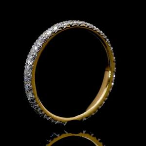 สวย DE F สีรอบ Lab ปลูกเพชรแหวนหมั้นแหวน 925 เงินสเตอร์ลิง Rose Gold Plated ของขวัญสําหรับเธอสําหรับผู้หญิง - Product Image 6