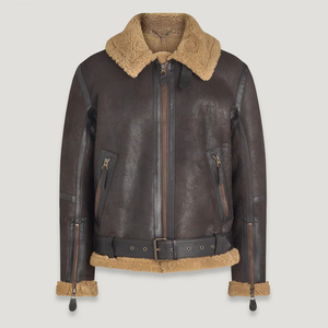 2024 Otoño Invierno cálida chaqueta de cuero de piel abrigos para hombres logotipo personalizado chaquetas de cuero PU de alta calidad para hombres - Product Image 2