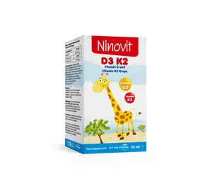 Bester Preis beliebtestes hochwertiges Großprodukt  Nahrungsergänzungsmittel  NINOVIT 10 ml VITAMIN D3 + VITAMIN K2 + FISCHSAFT