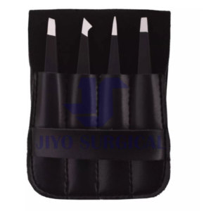 Juego de Pinzas para Cejas de Acero Inoxidable, Precisión, Punta Inclinada, Plana, para Depilación, Kit de Herramientas de Belleza - Product Image 4