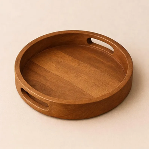Bandeja de Servicio de Madera de Alta Calidad para Hotel, Bandeja Rectangular Hecha a Mano para Mesa, Plato de Almacenamiento, Venta Caliente, Apta para Lavavajillas - Product Image 1