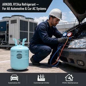 Gas Refrigerante ARKOOL HFC R134a 99.9% de Alta Pureza en Cilindro Desechable para Sistemas de Refrigeración de Automóviles, HVAC Doméstico y Refrigeradores - Product Image 3