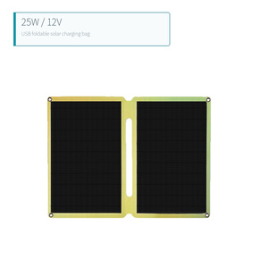 Panneau solaire monocristallin pliable 25W 12V avec sortie USB - Product Image 2