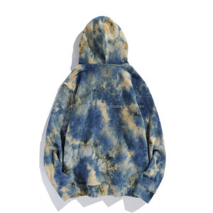 Latest Custom Logo Printed Men Women <b>Tie</b> Dye Hoodie Cotton Fleece Hooded Sweatshirt Casual Oversized Hoodies For Men - Product Image 3