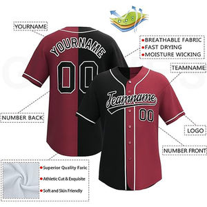 GANTS d'entraînement réversibles de qualité supérieure Maillot de baseball City Design deux en un pour les séances d'entraînement polyvalentes Maillot de baseball 2025 - Product Image 3
