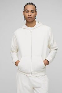 ชุดวอร์มทรงขาบานสุดฮิต รับสกรีนโลโก้ ผ้าฝ้าย 100% ล้างสีแบบ Acid Wash สไตล์ลำลอง ชุดวอร์มซิป สำหรับทุกเพศ - Product Image 3