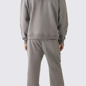 2025 nouvelle qualité supérieure respirant coupe ajustée décontracté hiver imprimé évasé attrayant tenue léger Flare survêtement pour hommes - Product Image 2