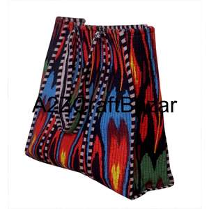 Sac de voyage et de usage quotidien imprimé à motifs floraux, lavable, écologique, 100 % coton, grand sac fourre-tout matelassé pour les courses - Product Image 4