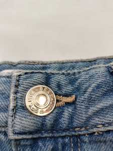 Étiquette personnalisée bouton jambe large Jean femme pantalon décontracté Denim coton coupe ample jean OEM Technics Style braguette tissu fermeture éclair taille - Product Image 5