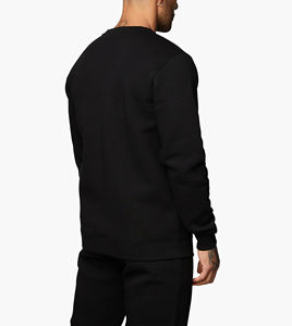 Nouveau arrivé 2025 100% coton ras du cou hommes sweats logo brodé personnalisé Boxy Fit respirant hommes sweats à capuche et sweat-shirts - Product Image 5