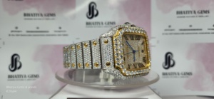 Reloj de lujo personalizado VVS Moissanite Diamond Iced Out Luxury Hip Hop Unisex Full Diamond Test Pasó la entrega gratuita - Product Image 4