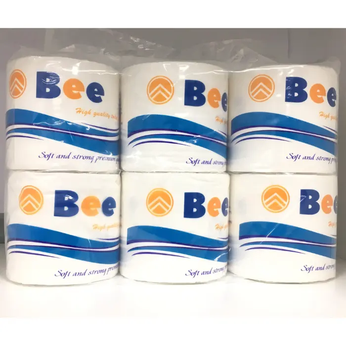 Hochwertige Herstellung Seidenpapier Toiletten papier weiches Bambus material jungfräulich Original 12 Rollen pro Packung 3 Schichten