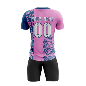 Tenue de football personnalisée pour équipe de jeunes, maillot et short sublimés, respirant, léger, pour entraînement et matchs, ensemble de vêtements de sport - Product Image 6