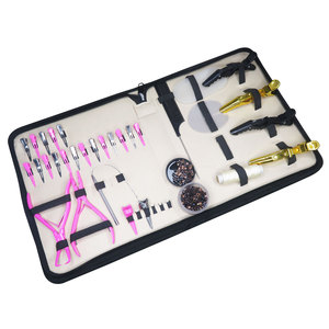 Bán Buôn Tóc Mở Rộng <span class=keywords><strong>Kit</strong></span> Với Sang Trọng Trường Hợp Bao Gồm Nhỏ Clip Móc Vòng Lặp Cá Sấu Clip Đuôi Lược Chất Lượng Hàng Đầu Công Cụ Tạo Kiểu Tóc - Product Image 3