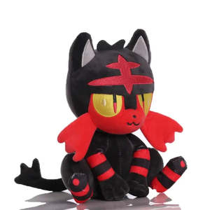 Sac en peluche Pokémon Litten Flamiaou, tissu en coton polyester super doux, rembourrage en coton PP, techniques de broderie, ODM - Product Image 3