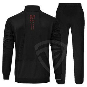 Conjunto de chándal para hombre con chaqueta con cremallera y pantalones para correr Ideal para entrenar o salidas Casuales - Product Image 2