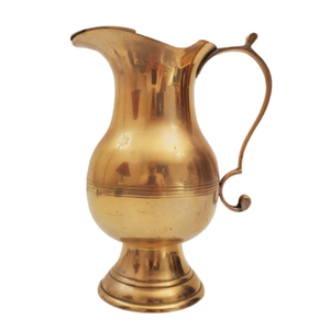 Pichet en laiton vintage de haute qualité avec finition polie pour la maison, le restaurant et l'hôtel, ustensiles de cuisine en métal pour l'eau - Product Image 4