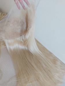Extensions de cheveux vietnamiens crus de haute qualité 100% 20-30 pouces perruque pleine dentelle blonde pour HD suisse du Vietnam - Product Image 2