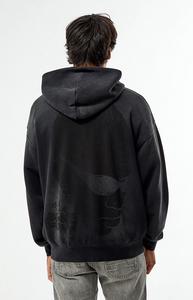 Sudadera con capucha de lavado ácido con logotipo personalizado | Sudaderas con capucha de calle vintage de gran tamaño al por mayor | Proveedor de sudaderas con logotipo personalizado - Product Image 4