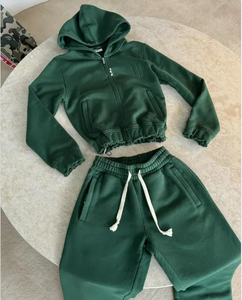 Chándal Unisex de Algodón 100% Ecológico, Resistente al Viento, Transpirable, de Corte Regular para Mujer, con Logotipo Personalizado Lateral para Correr - Product Image 5