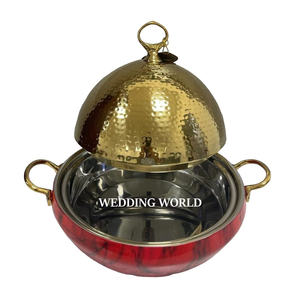Calentador de alimentos de metal, cazuela de lujo de diseñador con acabado personalizado, nueva olla caliente de metal de calidad superior - Product Image 6