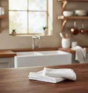 MYT-EX Eco-Friendly Quick-Dry Absorbent Cotton Woven Modern Custom Logo Home Use <b>Kitchen</b> <b>Hand</b> Waffle <b>Towel</b> - Product Image 1