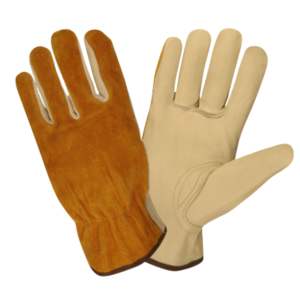 Guantes DE SEGURIDAD reflectantes de cuero Partido de grano de cabra y vaca para ropa de trabajo jardinería ropa de protección de manos conductor - Product Image 1