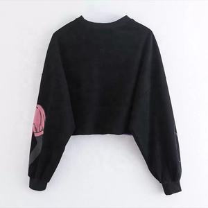 Nueva ropa de calle de invierno, Color personalizado, manga larga, cuello redondo, con capucha, gráfico personalizado, sudaderas sueltas regulares para mujer - Product Image 3