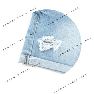 Customized Men's Lightweight Sweat Denim Jeans Spring Autumn Thin Casual Work Pants for Puff Print Gym Mesh <b>Shorts</b> Custom - Product Image 2