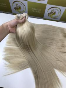 Extensiones de Cabello Humano Virgen Vietnamita Rubio Exquisito de 24 Pulgadas, Trama Doble Cosida a Máquina, Liso Sedoso sin Esfuerzo - Product Image 3