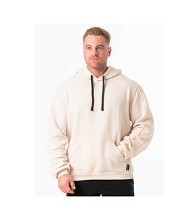 Half <b>white</b> Hoodies Custom Logo 100% Cotton Heavyweight <b>Fleece</b> Hoodie Size <b>Men's</b> Winter Print Embroidered Knitted Stock Blank - Product Image 1