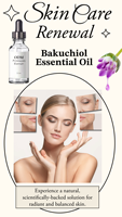 Natural Bakuchiol Facial Oil with Hinoki and Bergamot Oils for Daily Use