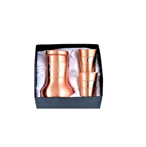 Hot Top Seller Copper Pitcher Tumbler Carafe Set Plastic <b>Drinkware</b> for Lowering Sugar Intake Enjoying Health Benefits for - Product Image 3