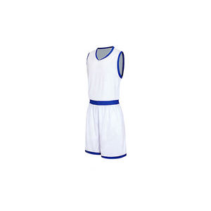 Ensembles de maillots de basket-ball en polyester, séchage rapide, réversible, respirant, antibactérien, personnalisable, sans manches, livraison rapide - Product Image 4