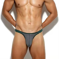 Caleçons Boxers T-Back pour Hommes – Bikini Sexy Taille Classique Respirant Anti-Bactérien Séchage Rapide Coton/Bambou Maille Sous-vêtements Cool Gay