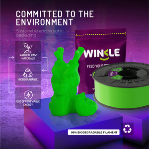 WINKLE PLA HD Filament Fluorescent 1.75 มม. 1 กก. สำหรับเครื่องพิมพ์ 3 มิติ FDM พิมพ์ง่าย คุณภาพยุโรป ผลิตในสเปน - Product Image 5