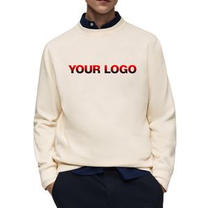 Sudadera de gran tamaño personalizada para hombre, ropa informal de cuello redondo Hip Hop, sudaderas con capucha para hombre, ropa informal básica, sudadera transpirable de algodón para hombre - Product Image 1