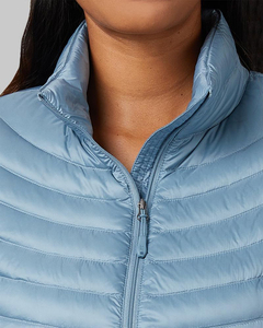 OEM Designed High Quality Women's Stand Collar Puffer <b>Jacket</b> Breathable Knitted <b>Long</b> Street Wear Dyed Pakistan Winter Low Price - Product Image 4