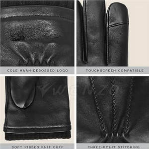 Guantes de Invierno de Cuero con Pantalla Táctil para Hombre, Acabado Premium, Ecológicos, Transpirables, Cómodos, Ideales para Actividades al Aire Libre y Uso Diario - Product Image 3