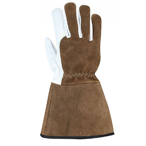 Gants de soudage en cuir de chèvre noir de qualité supérieure en gros/Nouveau dernier design 2025 Gants de soudage - Product Image 3